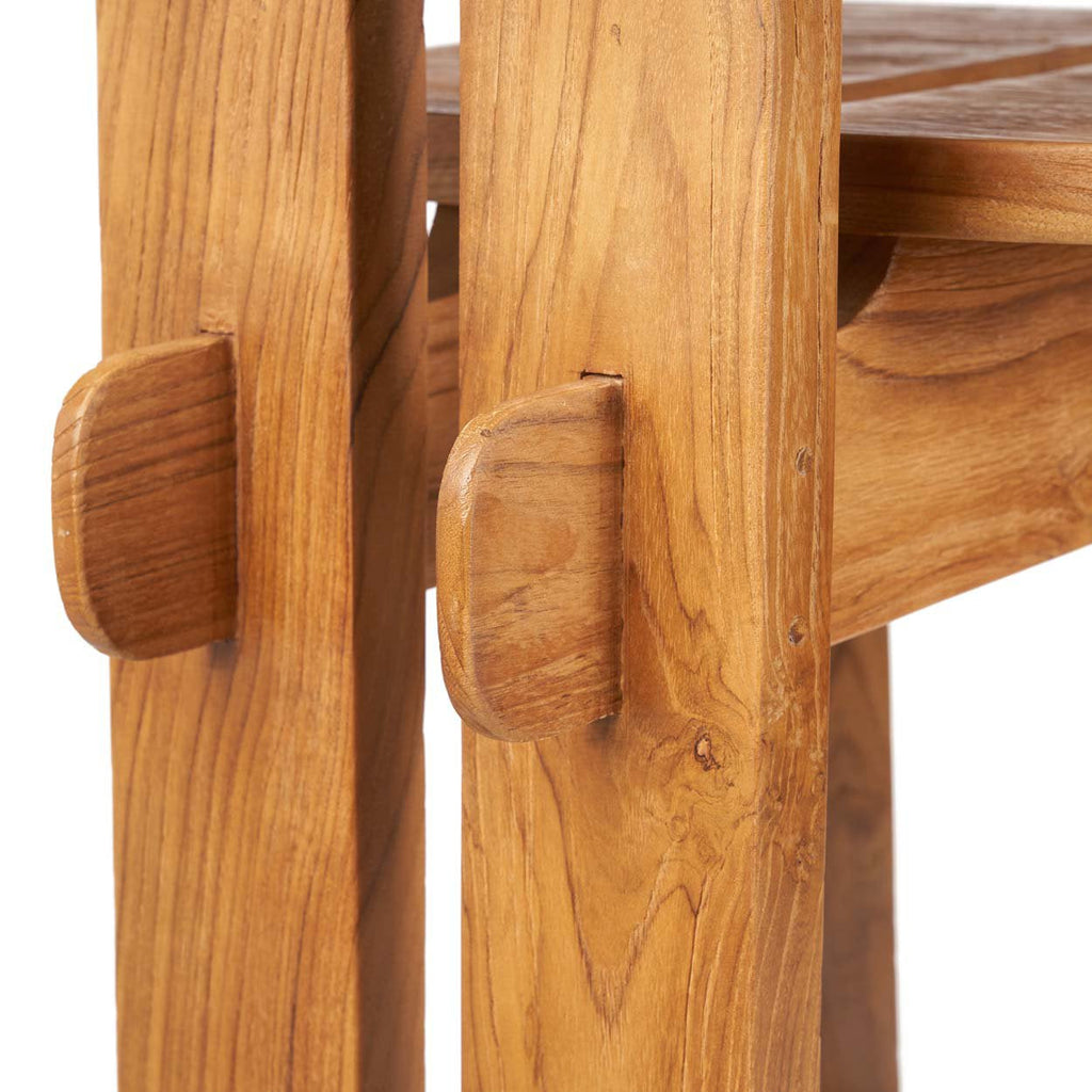 Tabouret de bar Sama Sama en teck, vue 3