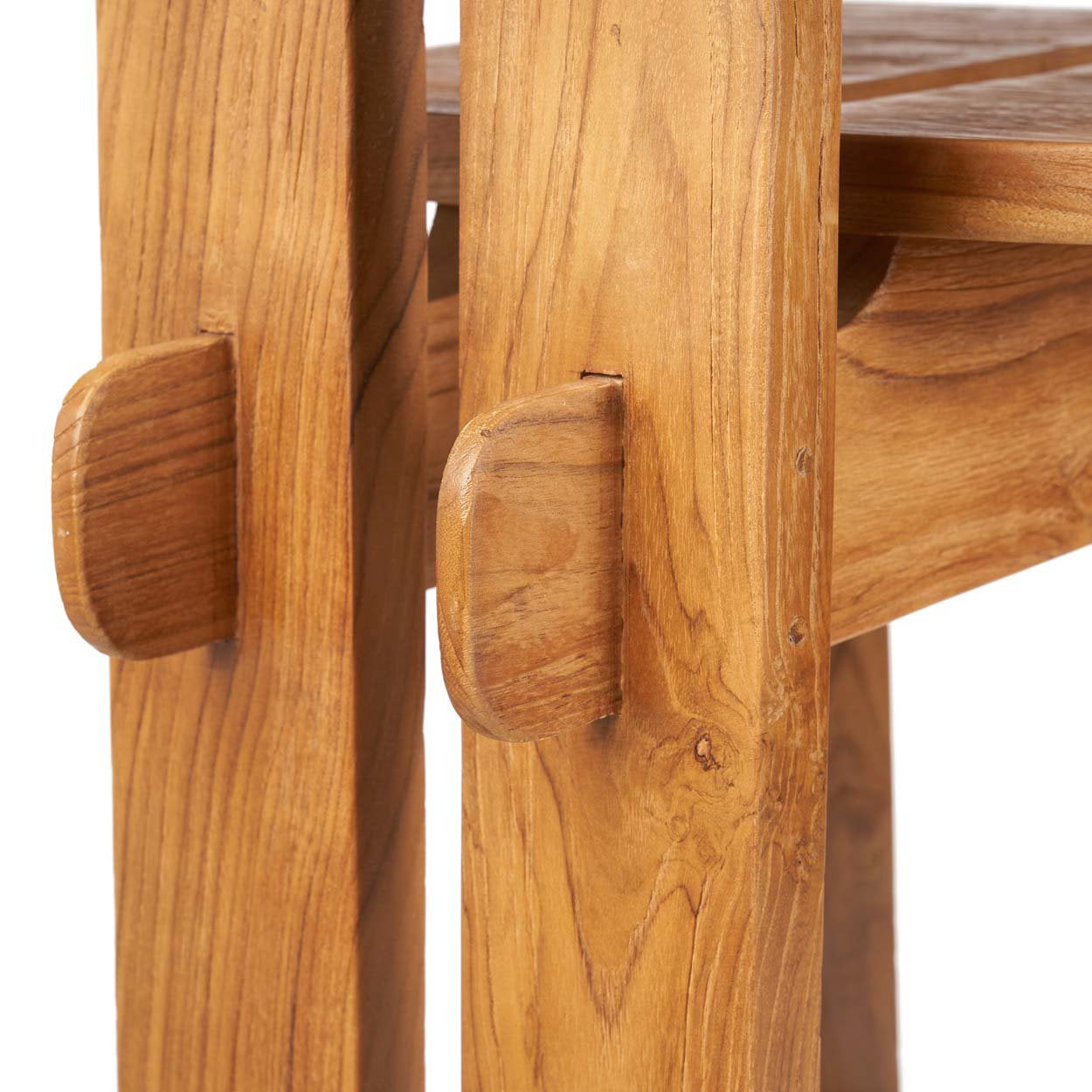 Tabouret de bar Sama Sama en teck, vue 3