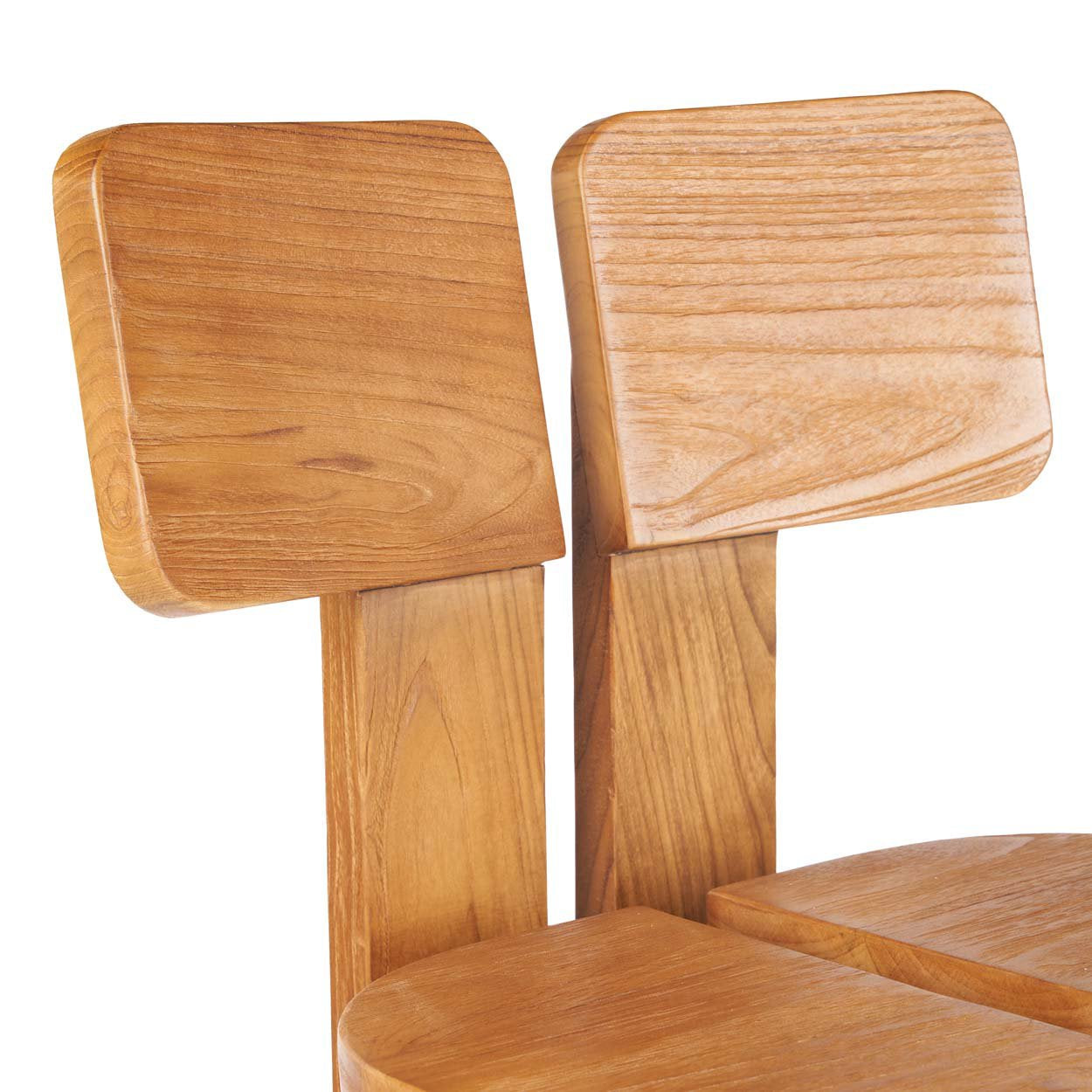Tabouret de bar Sama Sama en teck, vue 5