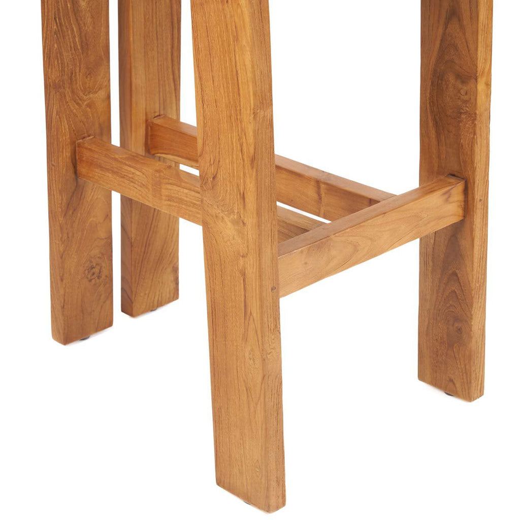 Tabouret de bar Sama Sama en teck, vue 6