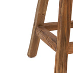 Tabouret de bar Shibori en teck recyclé, vue 5
