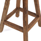Tabouret de bar Shibori en teck recyclé, vue 7