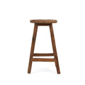 Tabouret de bar Shibori en teck recyclé