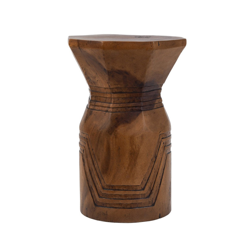 Dimensions Tabouret Bloom en bois de suar