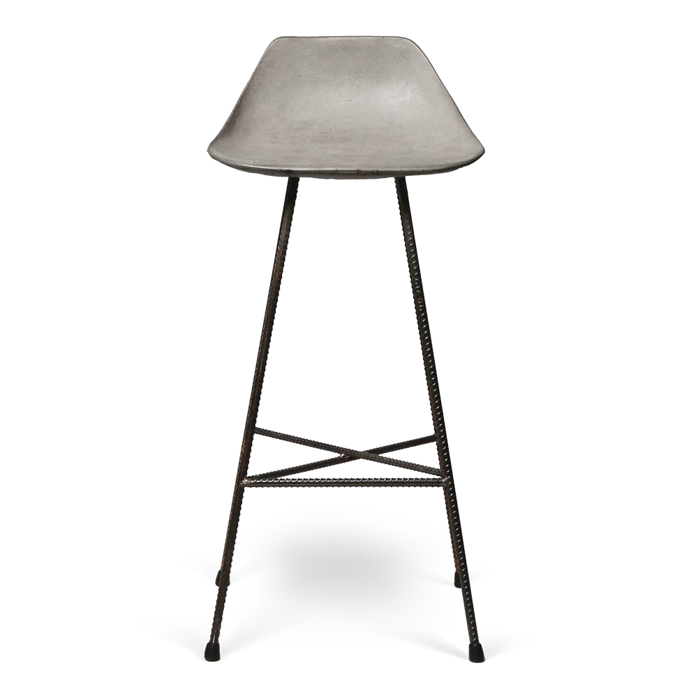 Tabouret de bar en béton Hauteville 77 cm
