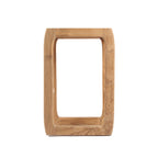 Tabouret de bar Ithaca vu de profil avec son cadre latéral fermé aux angles arrondis