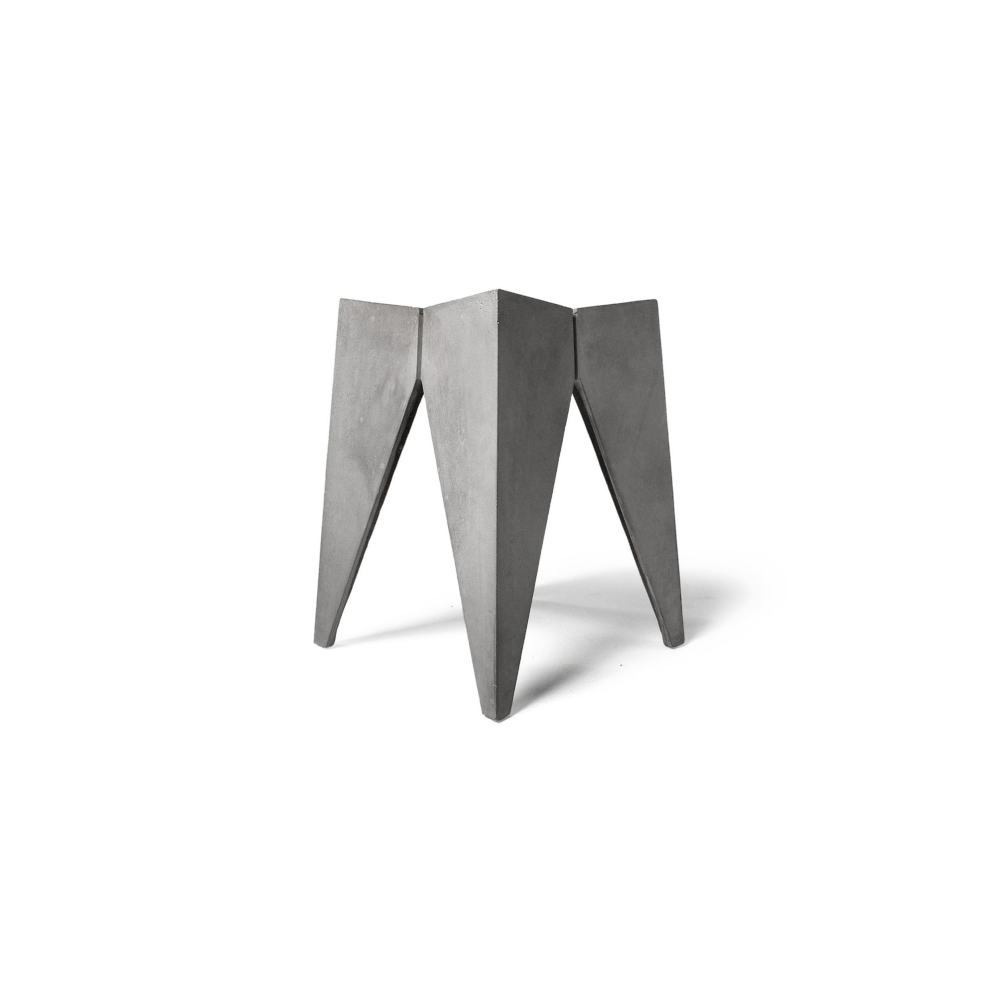 Tabouret en béton Bridge gris naturel vue 2