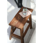 Tabouret rustique Fab en teck, vue 3