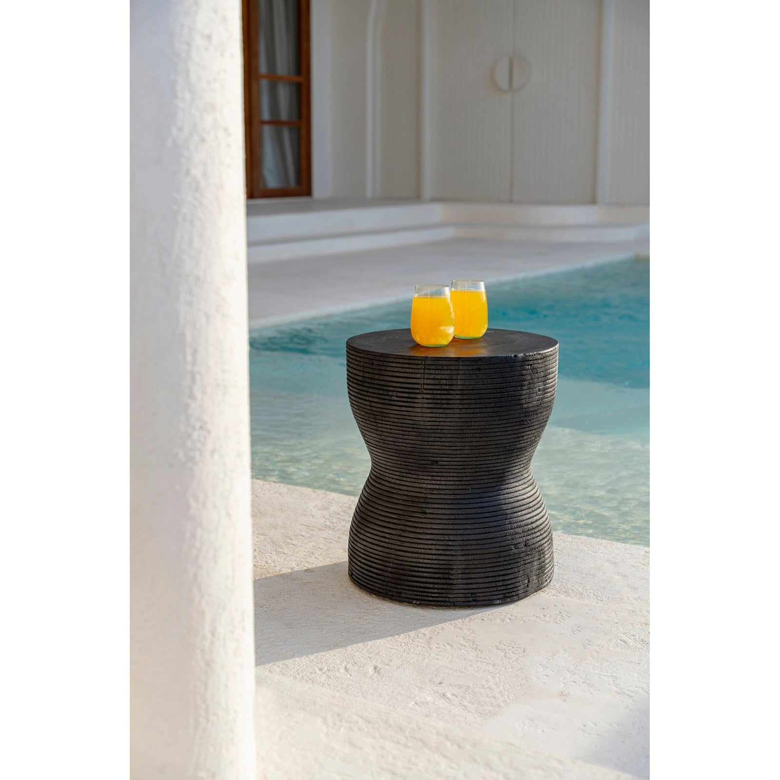 Tabouret Kotoran en bois de suar noir, vue 3