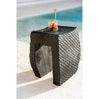 Tabouret Montano en bois de suar noir, vue 3