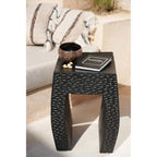 Tabouret Montano en bois de suar noir, vue 4