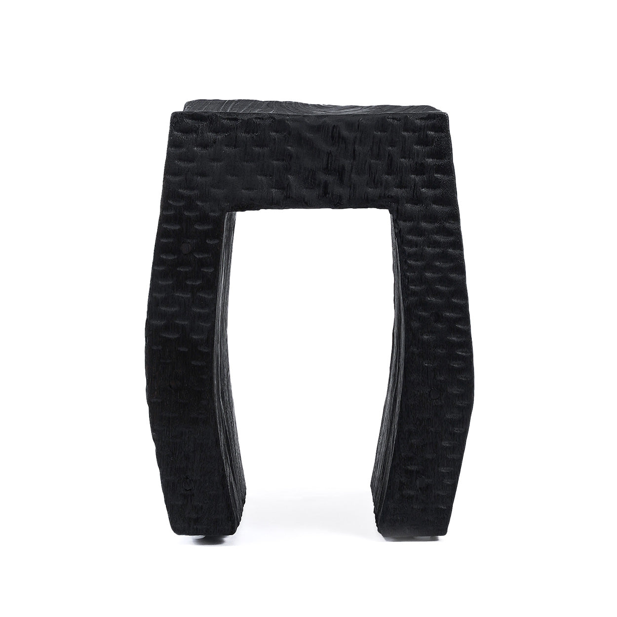 Tabouret Montano en bois de suar noir