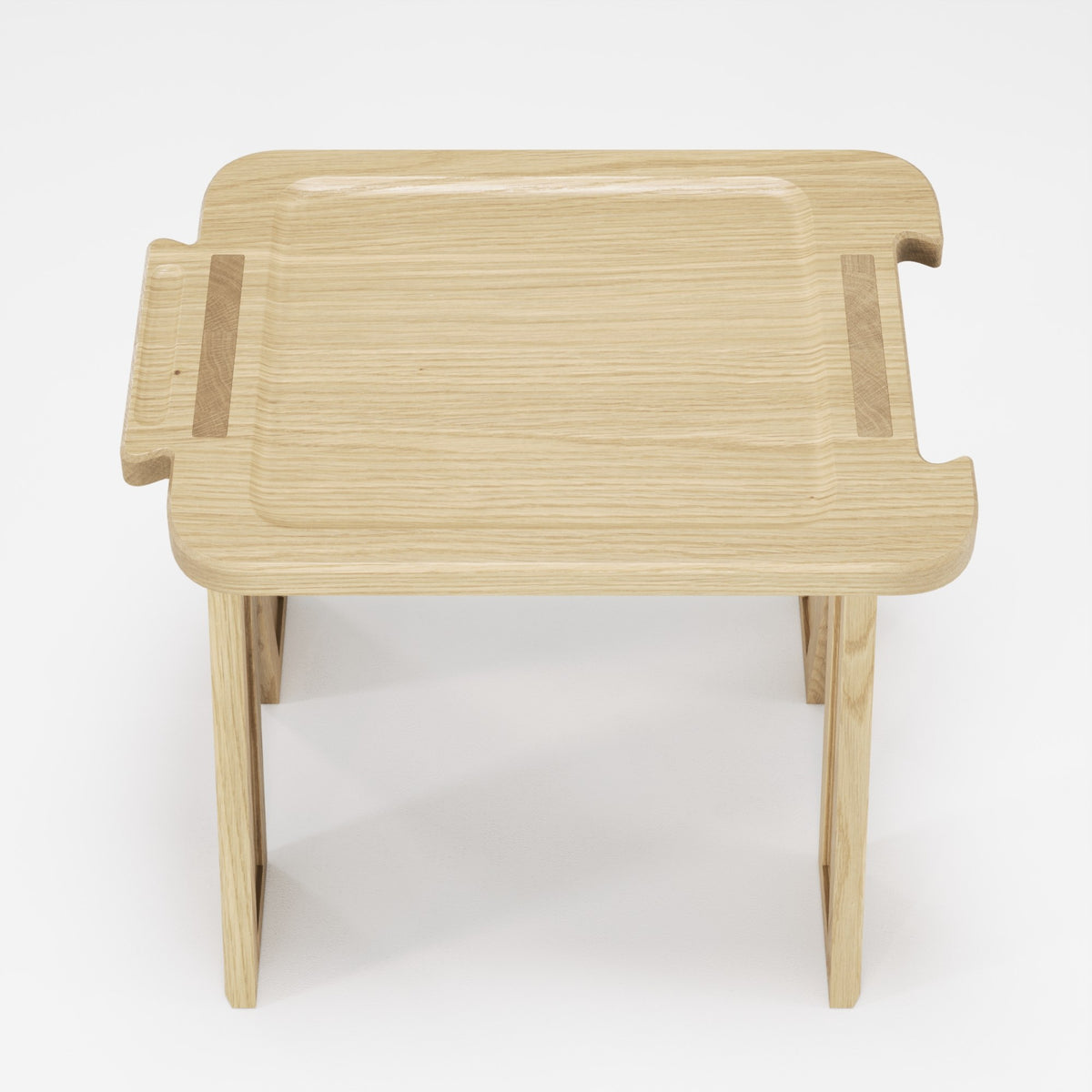 Tabouret Multibanqueta en chêne naturel vu du dessus