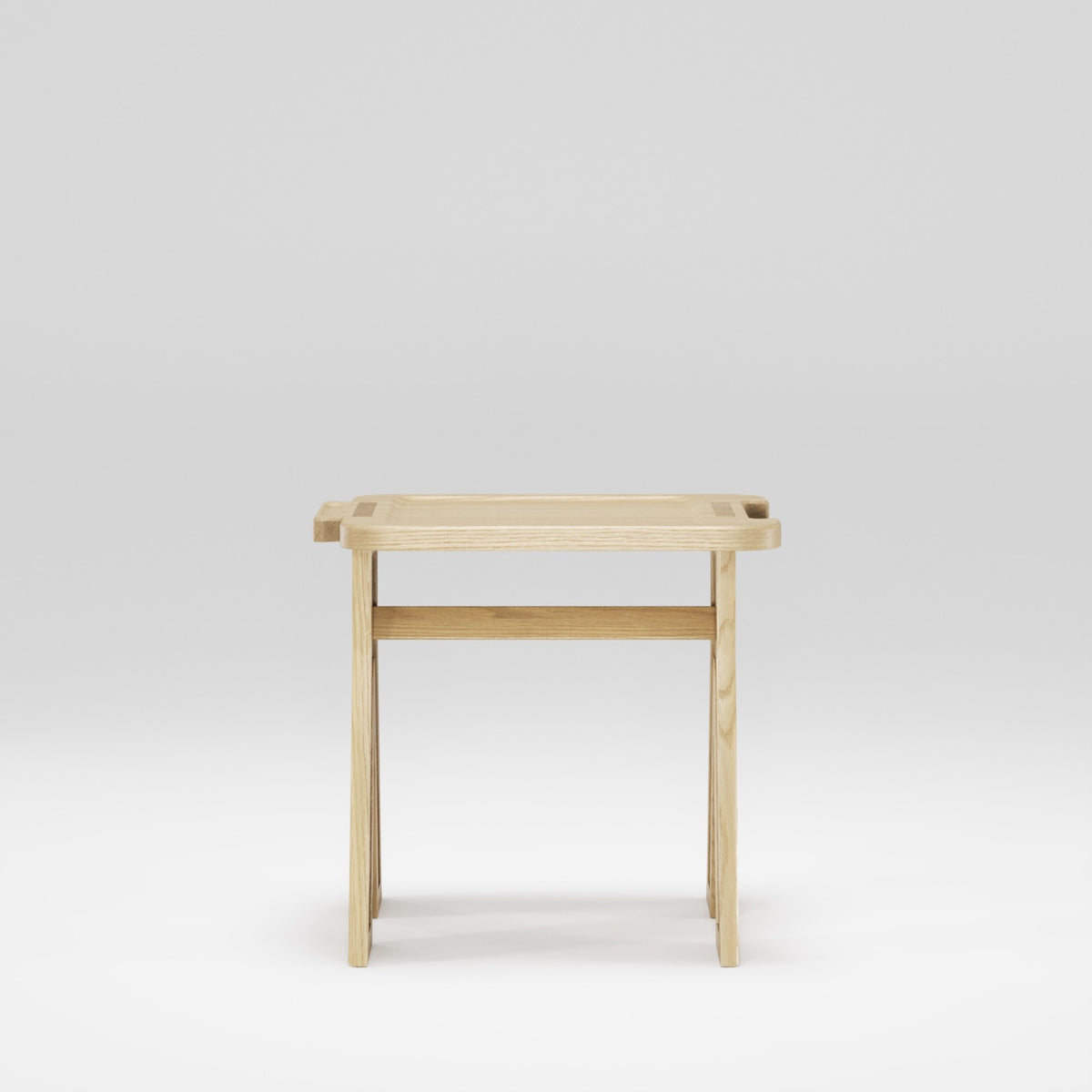 Tabouret Multibanqueta en chêne naturel vu de face