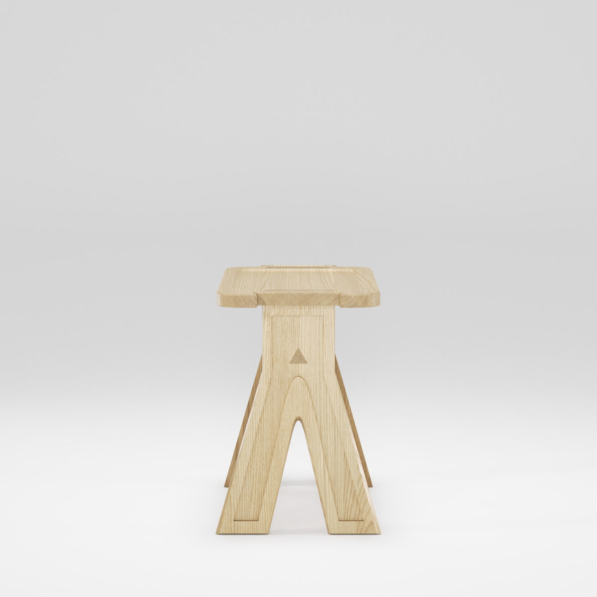Tabouret Multibanqueta en chêne naturel vu de profil