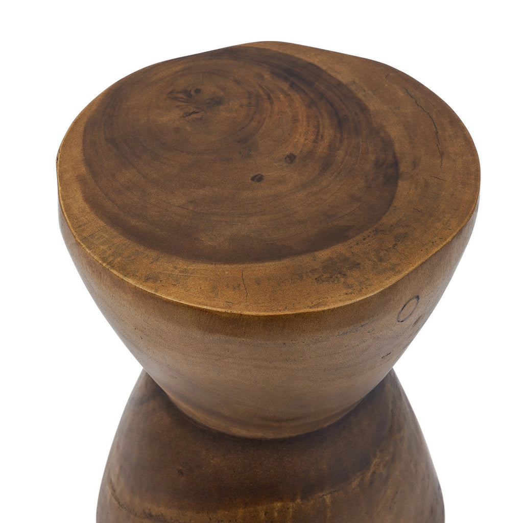 Tabouret Pacha Mama en bois de suar, vue 5
