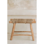 Tabouret Porto en teck et jonc de mer, vue 7
