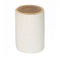 Tabouret Tribe en bois de suar blanc