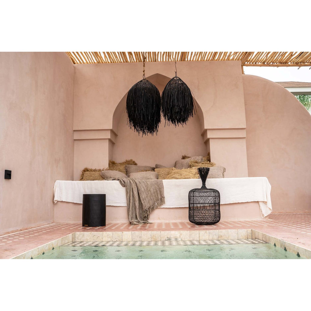 Tabouret Tribe en bois de suar noir, vue 5