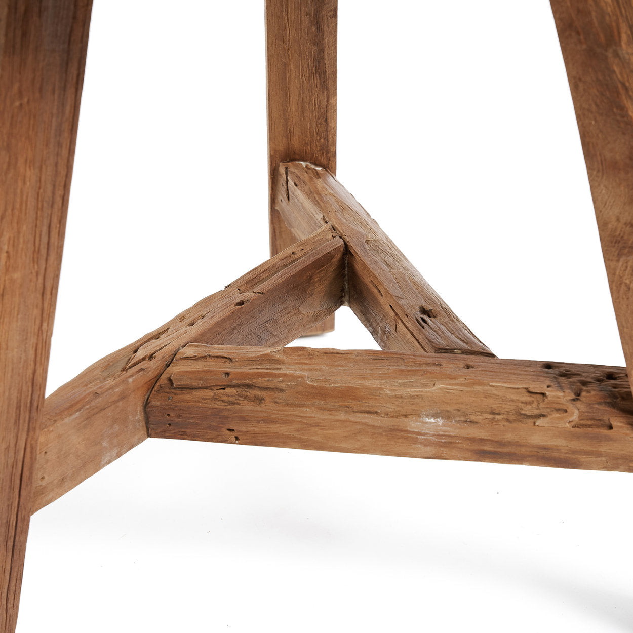 Tabouret Yatai en teck recyclé grand modèle, vue 8