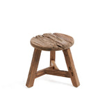 Tabouret Yatai en teck recyclé modèle moyen