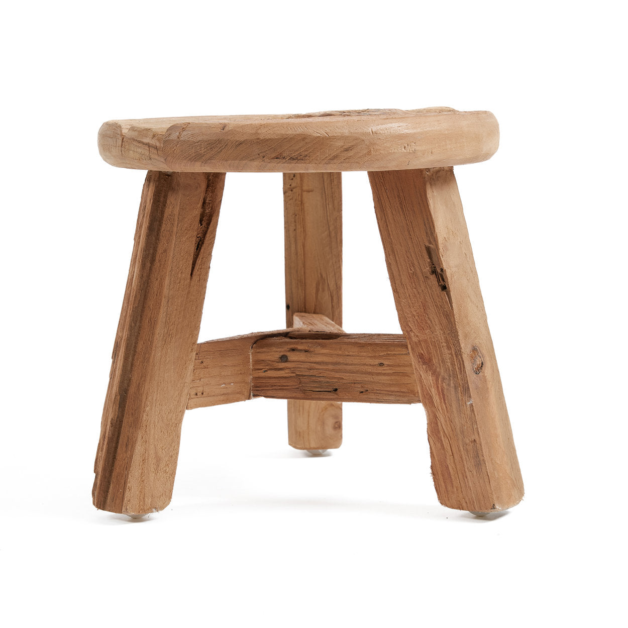 Tabouret Yatai en teck recyclé petit modèle, vue 7