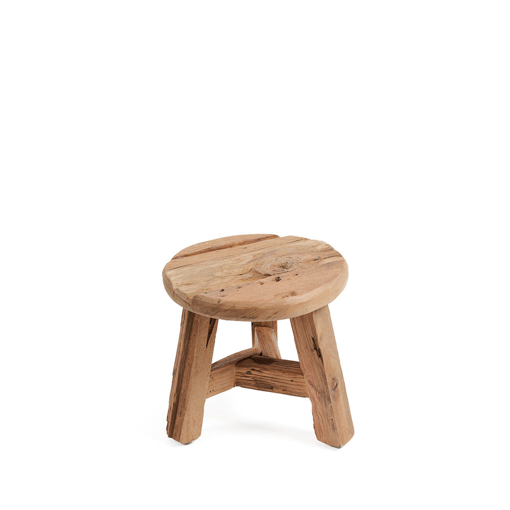 Tabouret Yatai en teck recyclé petit modèle