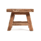 Tabouret Yoke en teck recyclé petit modèle, vue 7