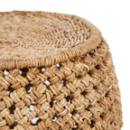 Tabouret Zarkah en feuille de bananier tressée, vue 4
