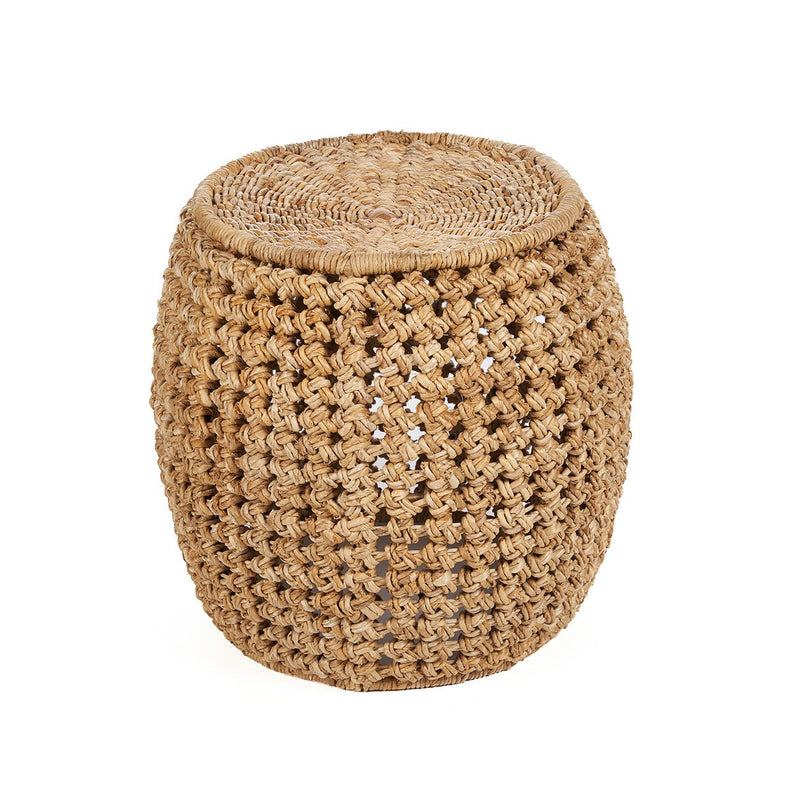 Dimensions Tabouret Zarkah en feuille de bananier tressée