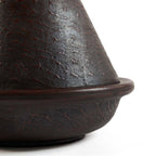 Tajine en terre cuite à cône martelé 24 cm, vue 6