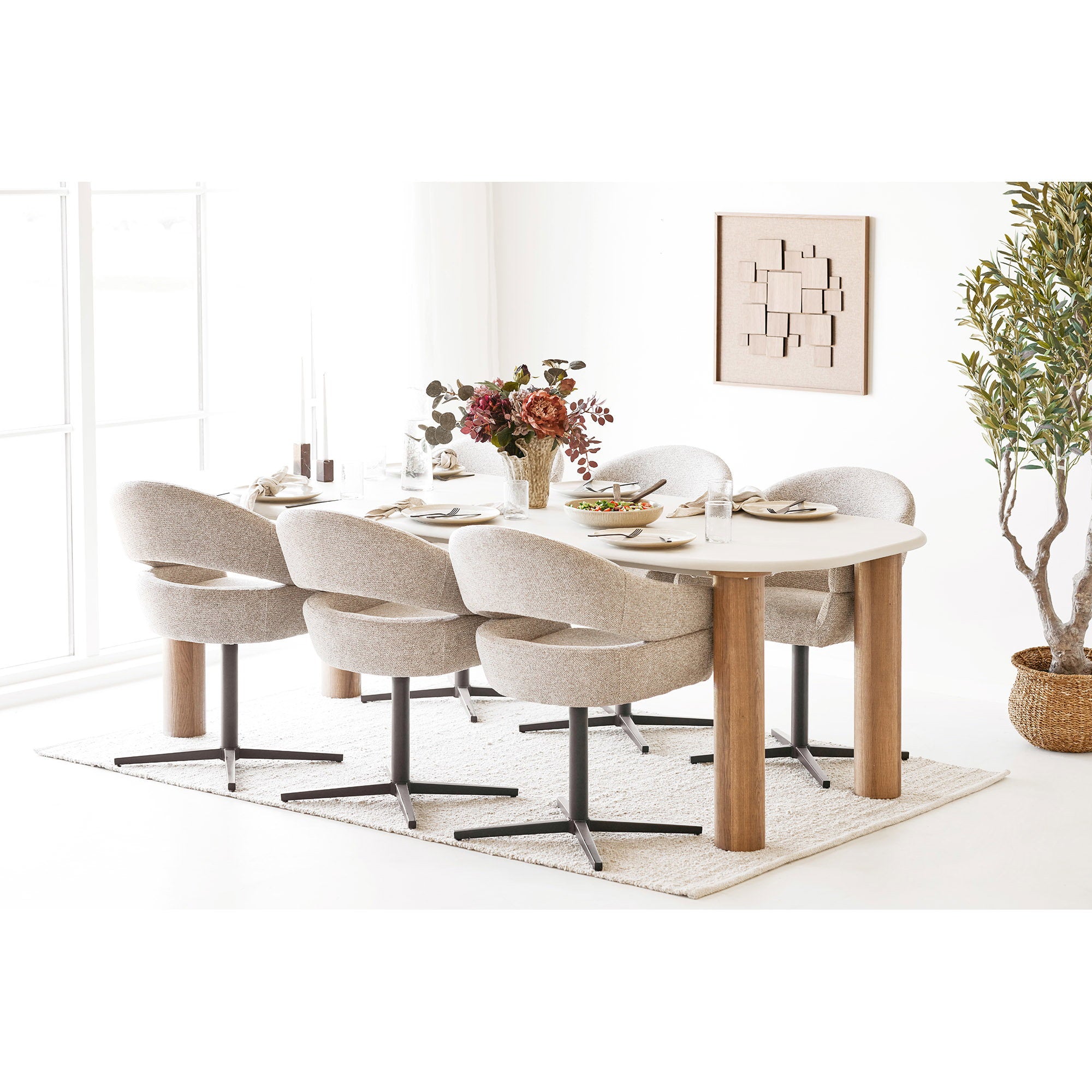 Tapis Bela laine beige 160x230 cm vue de détail