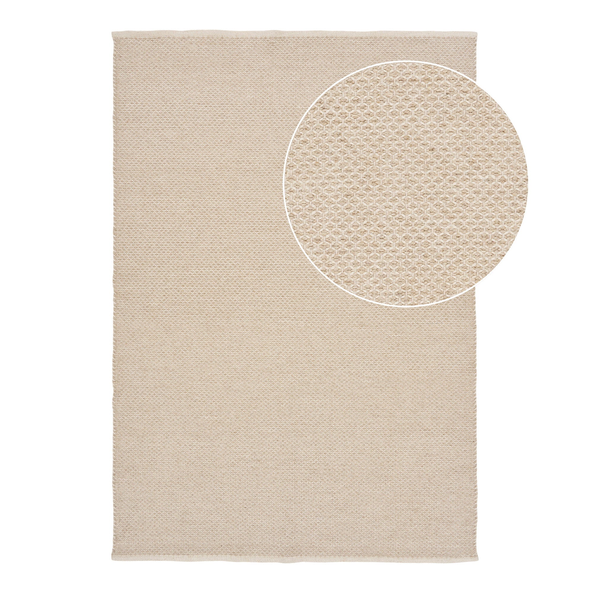 Tapis Gaya laine beige 200x300 cm