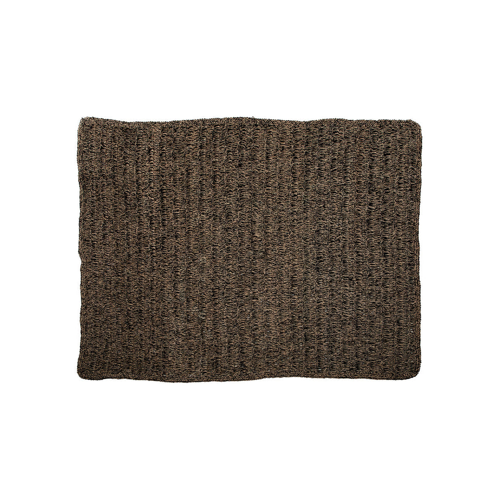 Tapis en jonc de mer brun noir 180 x 240 cm
