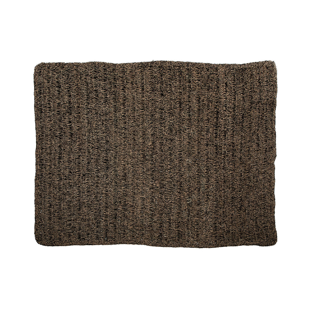 Tapis en jonc de mer brun noir 200 x 300 cm