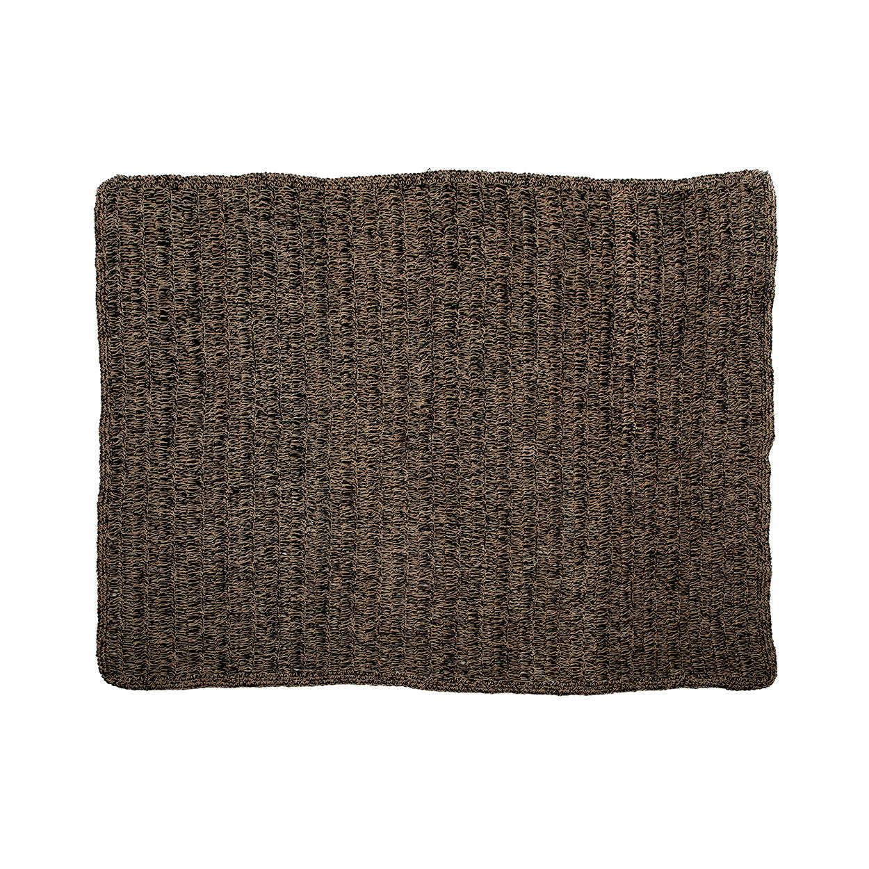 Tapis en jonc de mer brun noir 200 x 300 cm