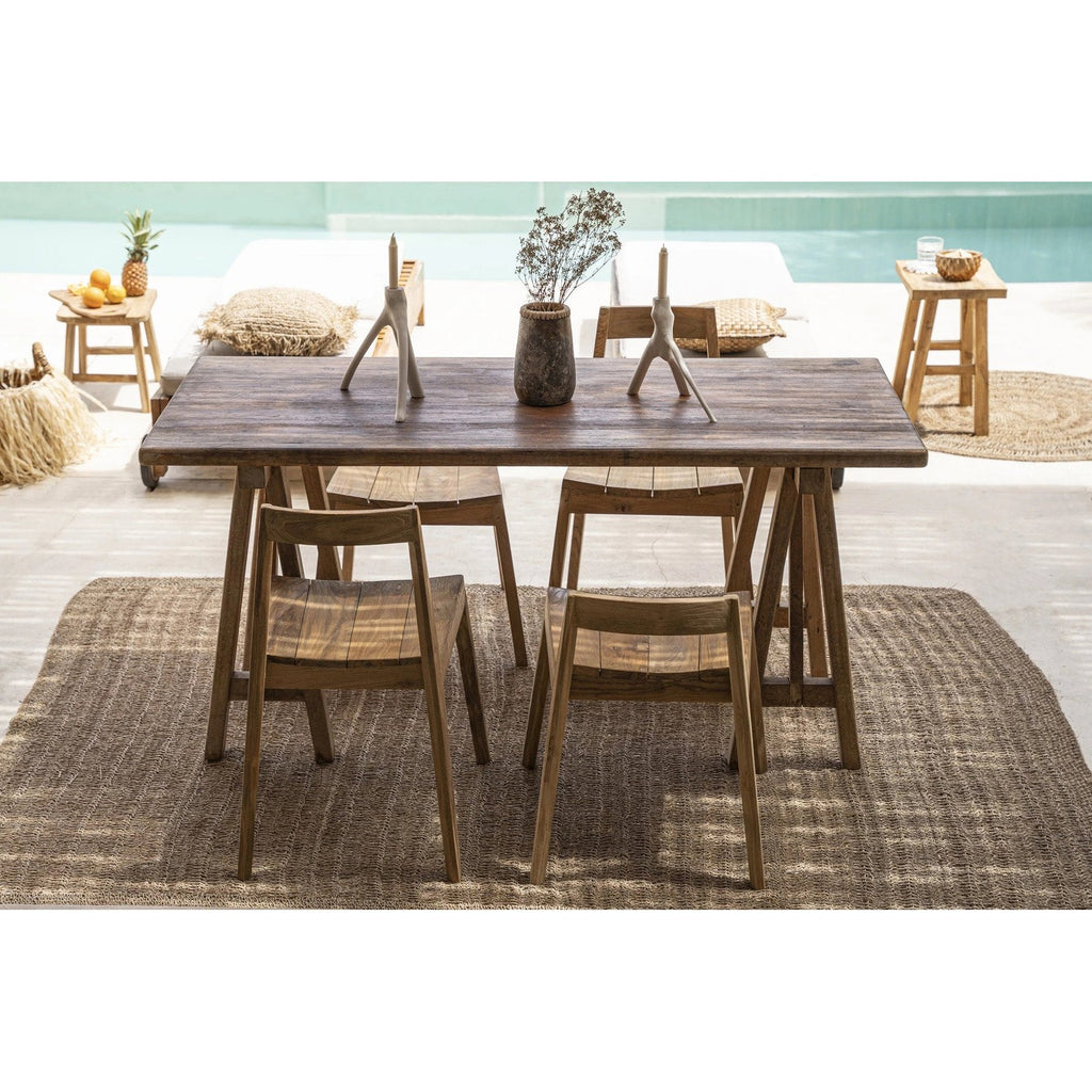 Tapis en jonc de mer naturel 200 x 300 cm en situation