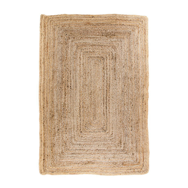 Dimensions Bombay Braided Jute Natural Rectangular Rug – 120 × 180 cm