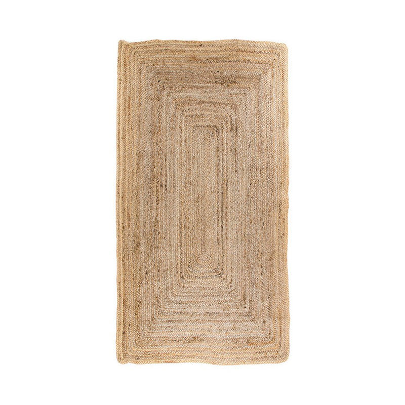 Dimensions Bombay Braided Natural Jute Rectangular Rug – 65 × 135 cm