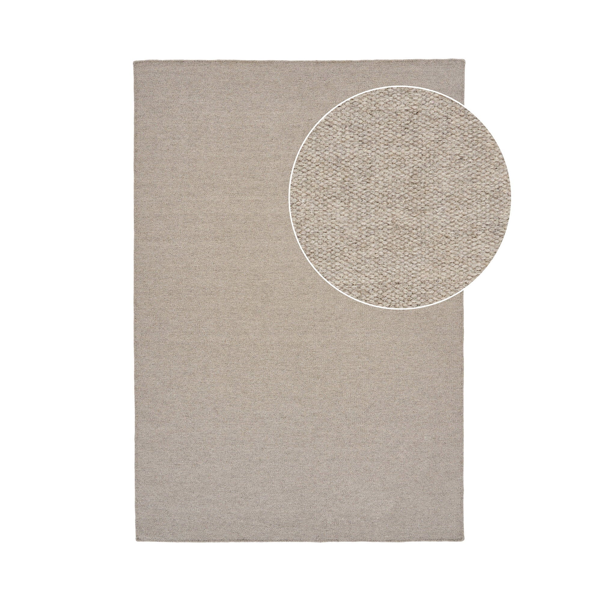 Tapis Nila laine sable foncé 160x230 cm