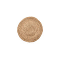 Tapis rond en jacinthe d'eau naturelle 90 cm de diamètre
