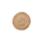 Tapis rond en jacinthe d'eau naturelle 90 cm de diamètre