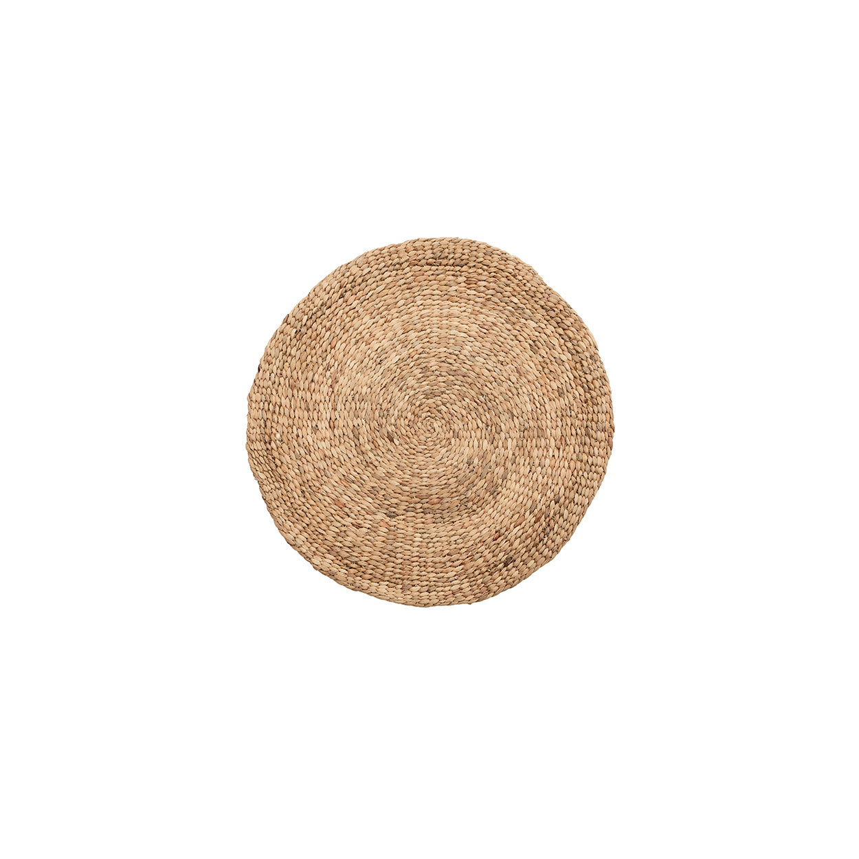 Tapis rond en jacinthe d'eau naturelle 90 cm de diamètre