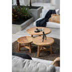Tapis rond en jonc de mer brun noir 200 cm de diamètre, vue 5