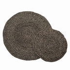 Tapis rond en jonc de mer brun noir 200 cm de diamètre, vue 8