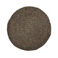 Tapis rond en jonc de mer brun noir 200 cm de diamètre