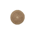 Tapis rond en jonc de mer à centre clair 90 cm de diamètre