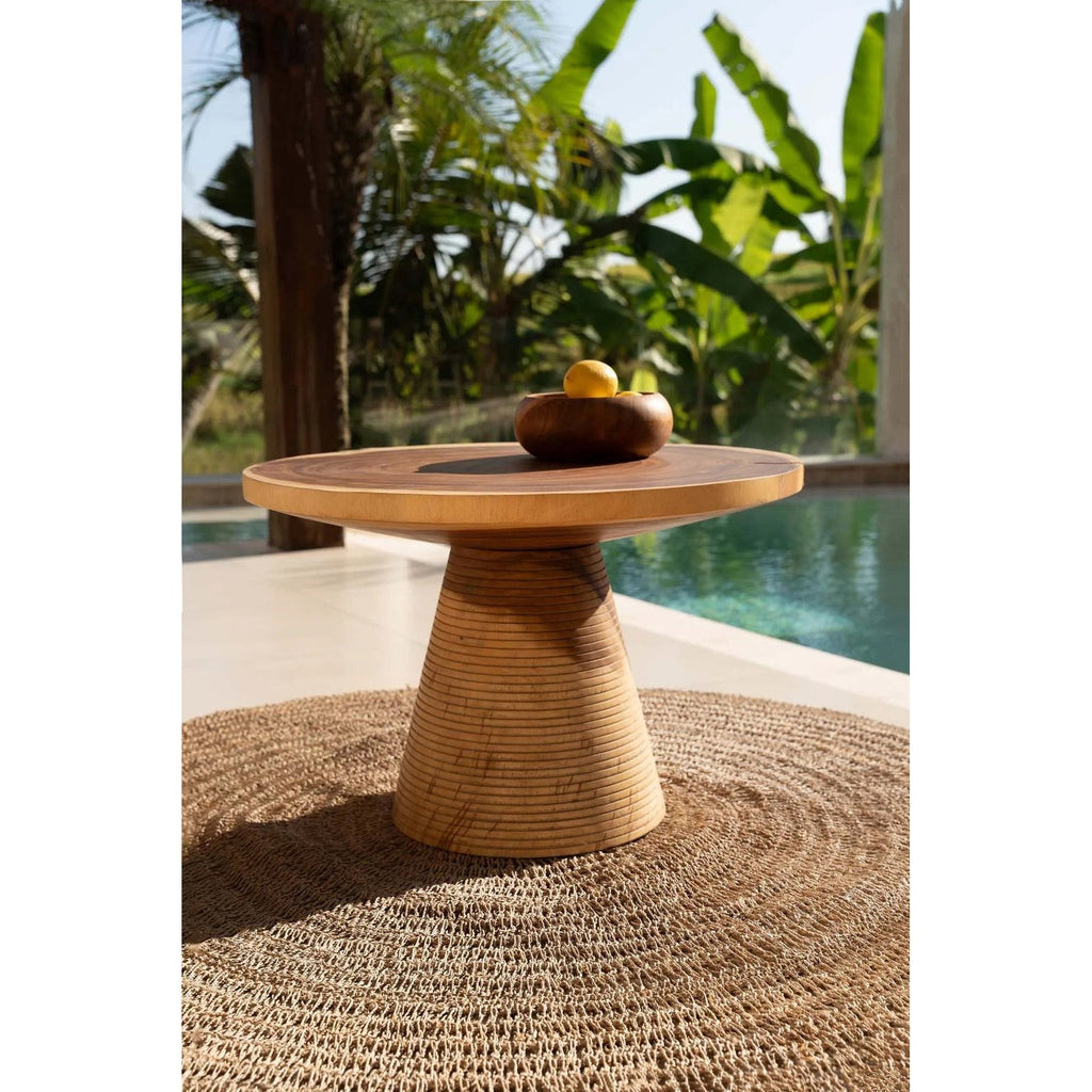 Tapis rond en jonc de mer naturel 100 cm de diamètre, vue 4