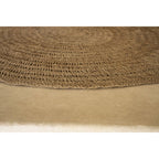 Tapis rond en jonc de mer naturel 100 cm de diamètre, vue 7