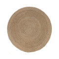 Tapis rond Sizali en sisal naturel vu de dessus avec sa spirale concentrique